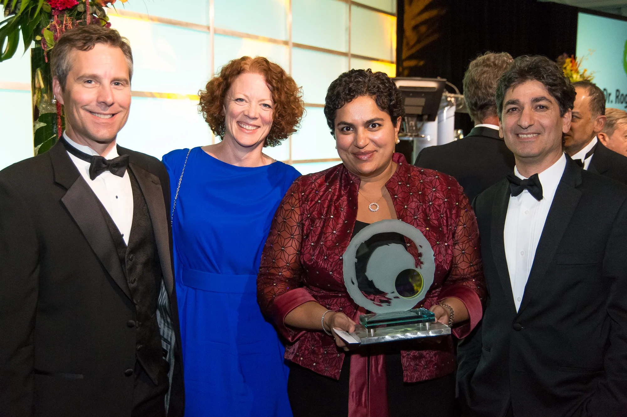 Dr. Sunita Vohra, 2013 Dr. Rogers prize winner poses with 2013 Colloquium panelists. from left, Dr. Jeffrey Dusek, Dr. Judith Moskovitch, Dr. Sunita Vohra, Dr. John Gannage